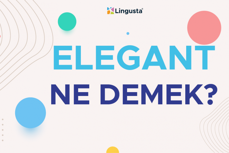 Elegant Ne Demek? Elegant Kelimesi Türkçe Anlamları ve Örnek Kullanımları elegant ne demek