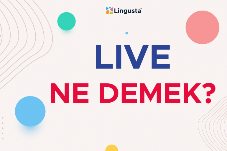 Live Ne Demek? Live Kelimesi Türkçe Anlamları ve Örnek Kullanımları live ne demek